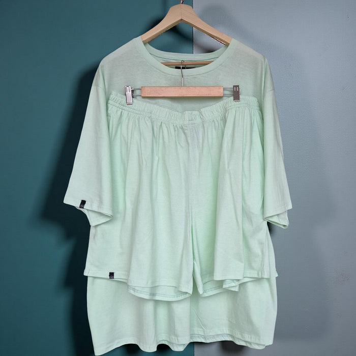 Mint Green Co-ords Set (Cotton)- Breathe Series (Super Thin)