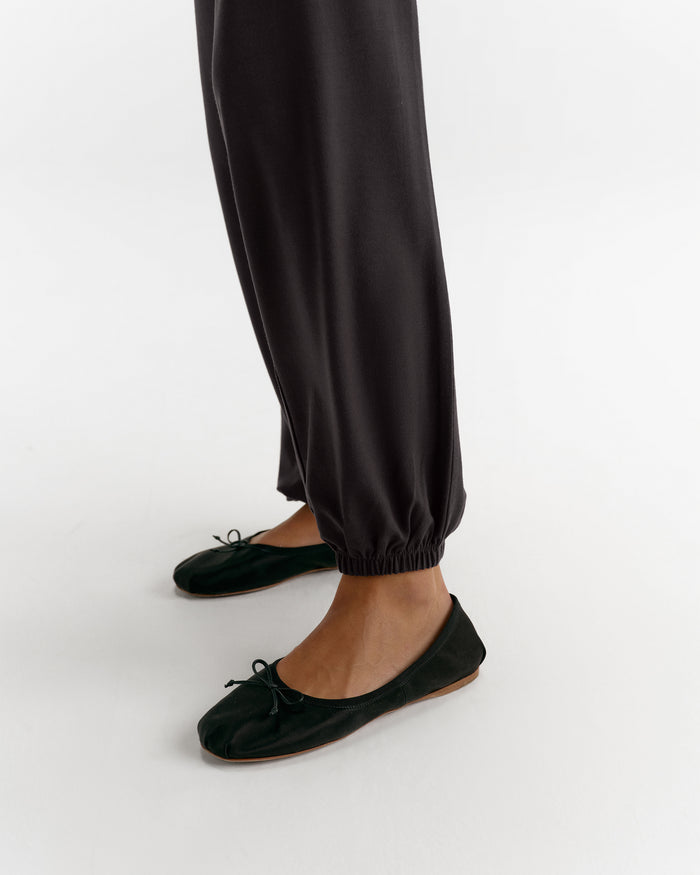 Modal Soft Lounge Cuffed Trousers - Coffee Bean