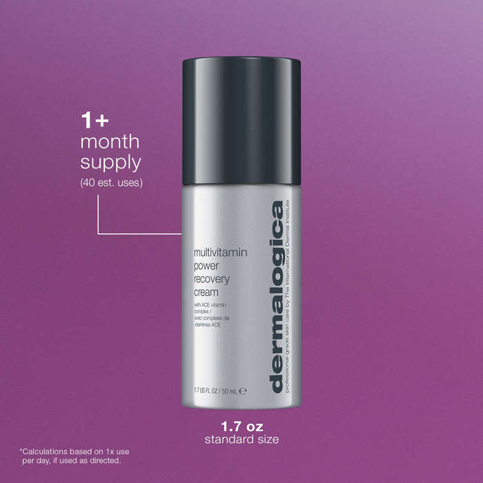 multivitamin power recovery cream number of uses