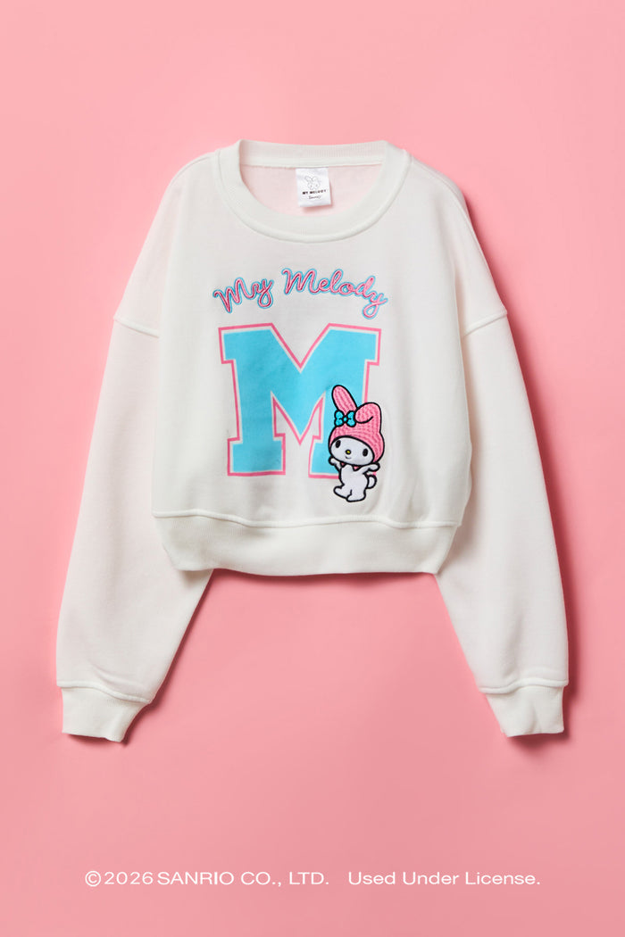 My Melody™ Girls Embroidered Fleece Sweatshirt