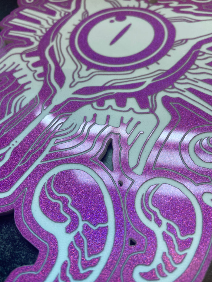 MYSTIC KITTY ACRYLIC GLITTER WALL PANEL