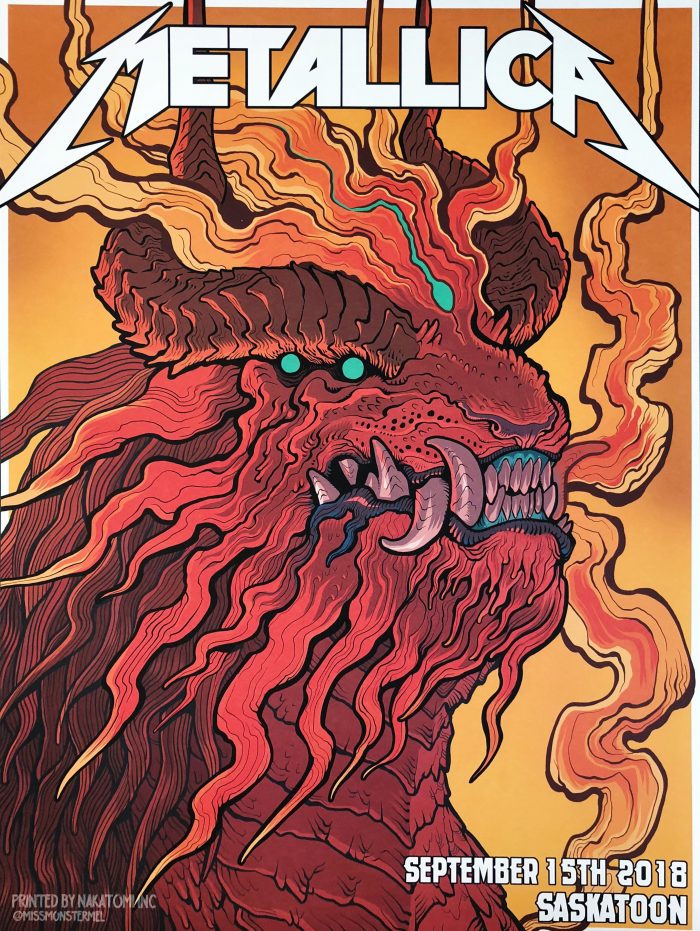 NAKATOMI X MISSMONSTER METALLICA POSTER