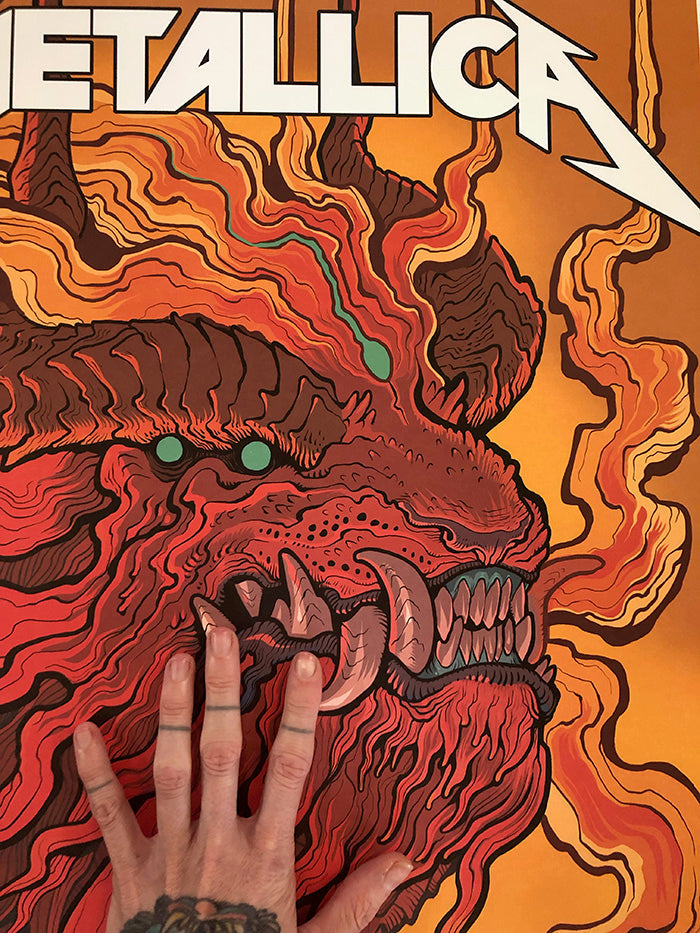 NAKATOMI X MISSMONSTER METALLICA POSTER