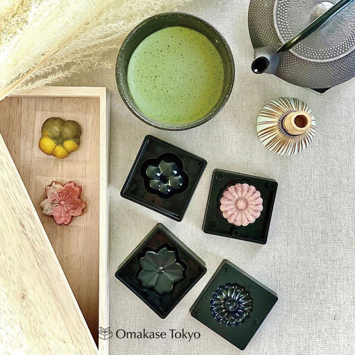 Nerikiri Starter Set Skater CWM1 Wagashi Mold Tool with Anko Sweet Bean Paste