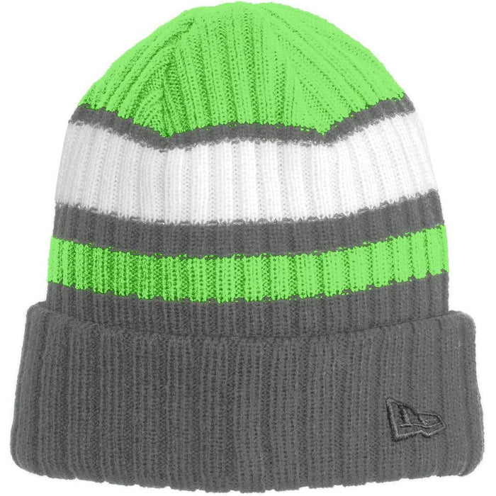 no-logo New Era Ribbed Tailgate Beanie-Headwear-New Era-Cyber Green/ Graphite-OSFA-Thread Logic