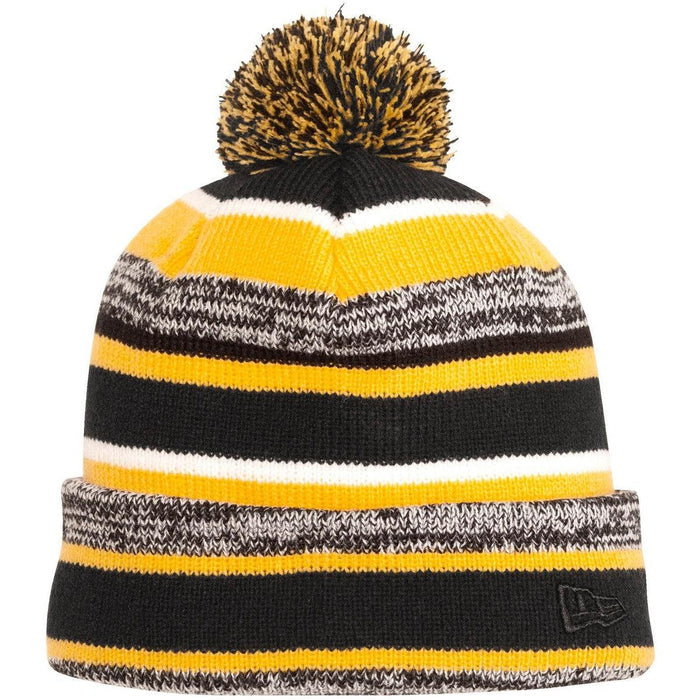 no-logo New Era Sideline Beanie-Headwear-New Era-Black/ Gold-OSFA-Thread Logic