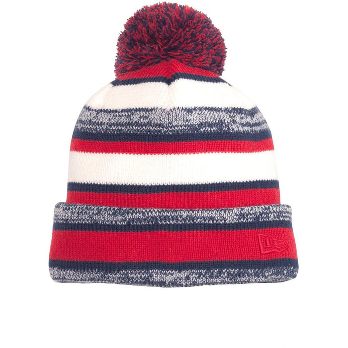 no-logo New Era Sideline Beanie-Headwear-New Era-Red/ Navy-OSFA-Thread Logic