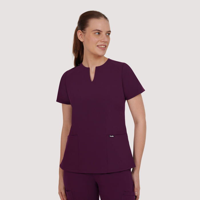 Nexa Six-Pocket Scrub Top