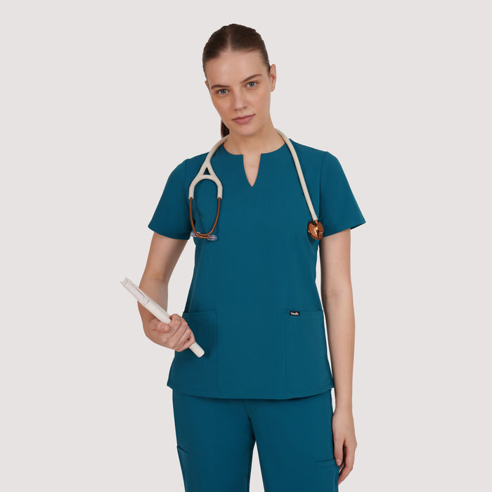 Nexa Six-Pocket Scrub Top