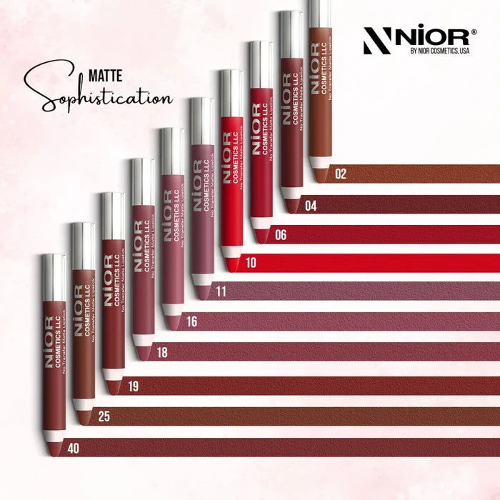 Nior No Transfer Matte Lipstick N0. 06 - 2.8g