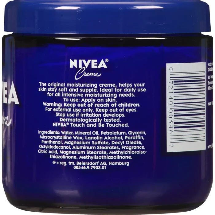 NIVEA Cream Rich Moisturizing Cream for Body, Face and Hands نيفيا كريم مرطب غني للجسم والوجه واليدين