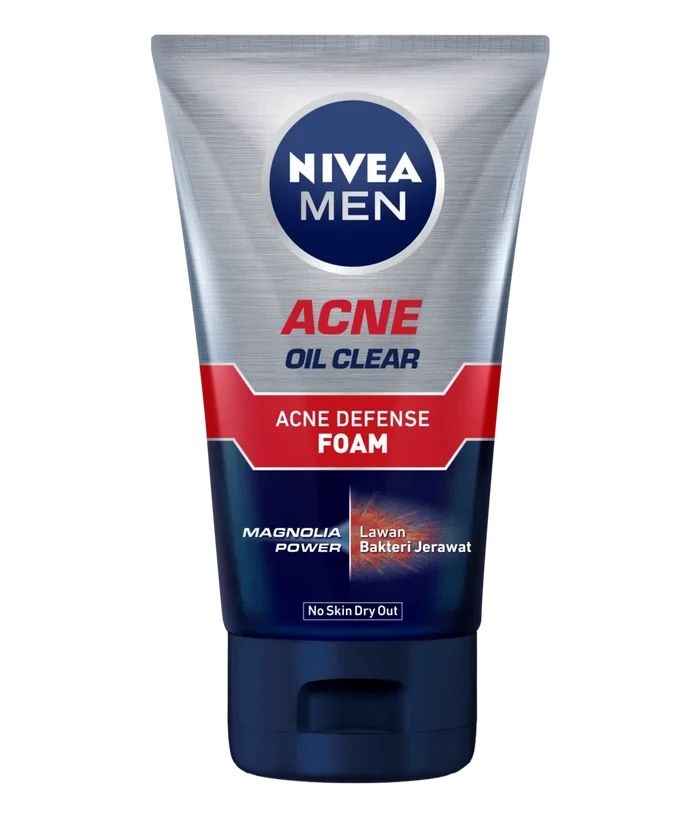 Nivea Men Acne Oil Clear Acne Defense Foam - 100ml