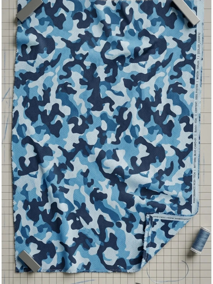 Nordic Blue Camouflage Co-ords Set (Dri-fit material)