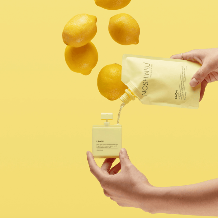 Noshinku Lemon Ylang-Ylang Hand Moisturizing Sanitizer Refill Pouch - Aesthetics By Kell