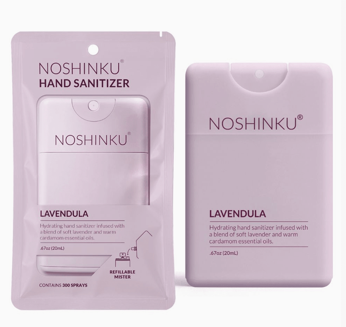 Noshinku Refillable Lavender Ultra-Moisturizing Pocket Hand Sanitizer - Aesthetics By Kell