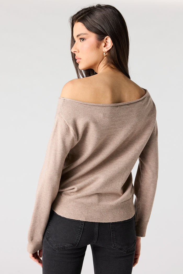 Off Shoulder Sweater