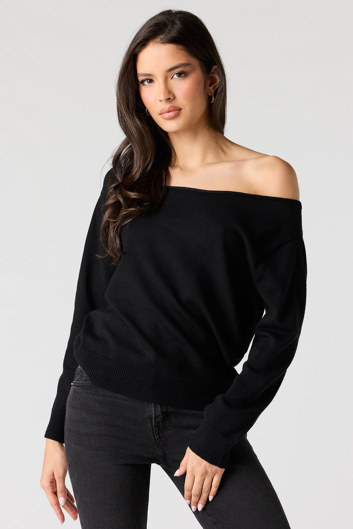 Off Shoulder Sweater