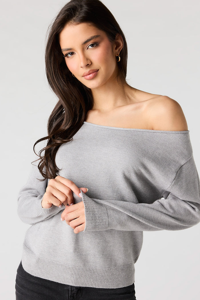 Off Shoulder Sweater