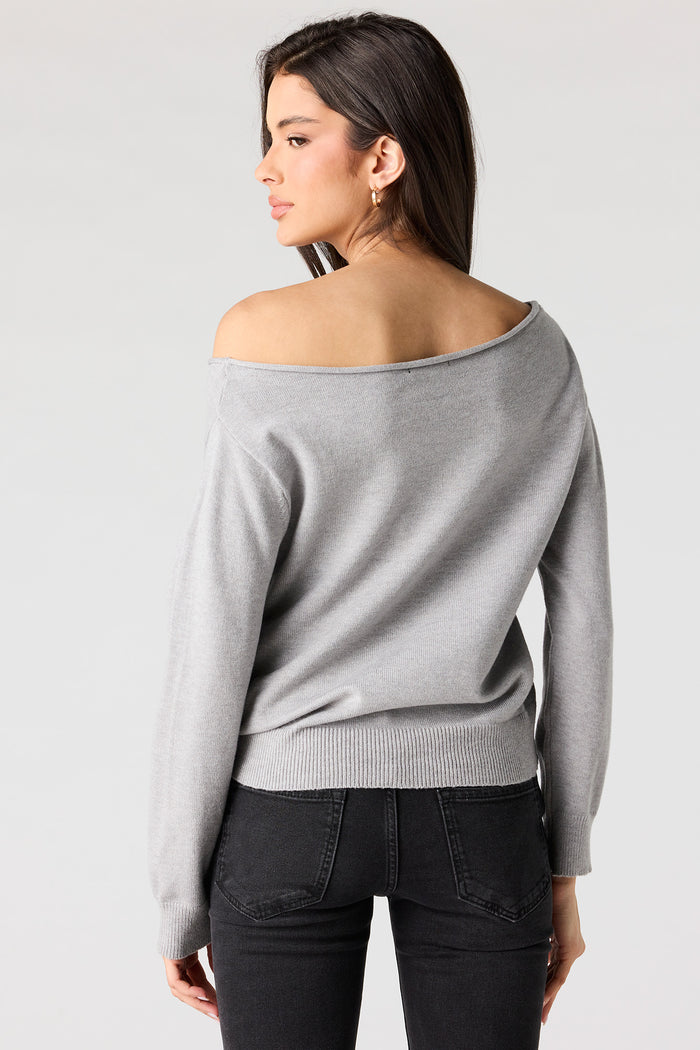 Off Shoulder Sweater