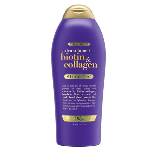 OGX Extra Strength Extra Volume + Biotin & Collagen Shampoo  او جي اكس شامبو مقوي لزيادة الكثافة مع البيوتين والكولاجين