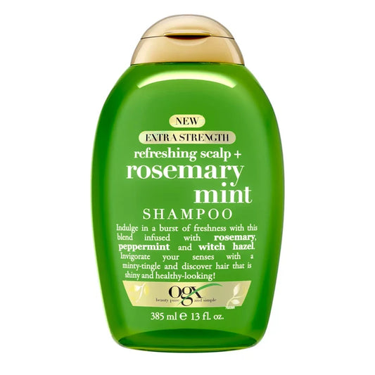 OGX Extra Strength + Rosemary Mint Shampoo او جي اكس شامبو مقوي اضافي بإكليل الجبل والنعناع