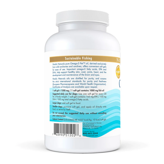 Omega-3 Pet 180 Soft Gels by Nordic Naturals