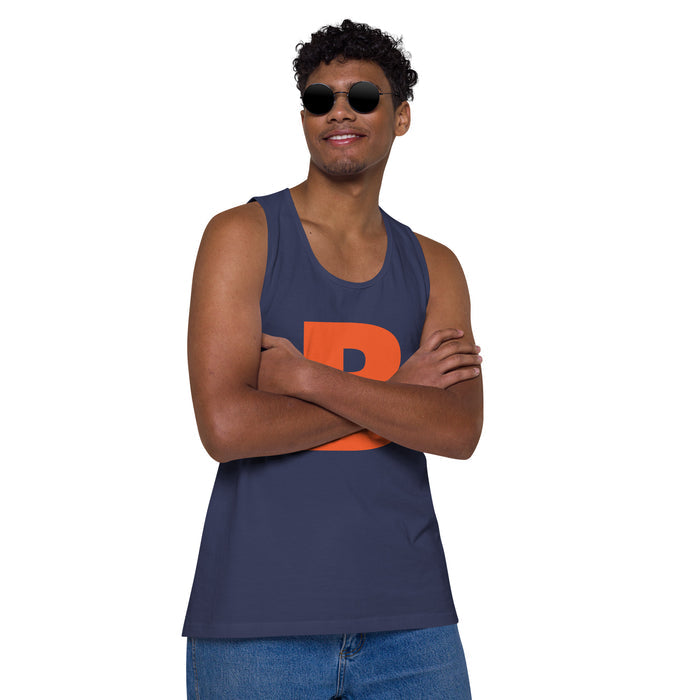 Orange B Logo Men’s premium tank top