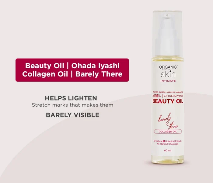 Organic Skin Japan Intimate Beauty Oil 60ml Stretch Marks & Skin Treatment Set of 2