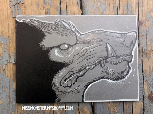 ORIGINAL PAINTING-WEREWOLF A