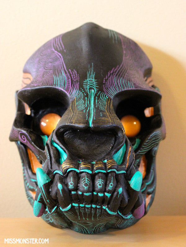 PAINTED SKULL WALL ART- #2