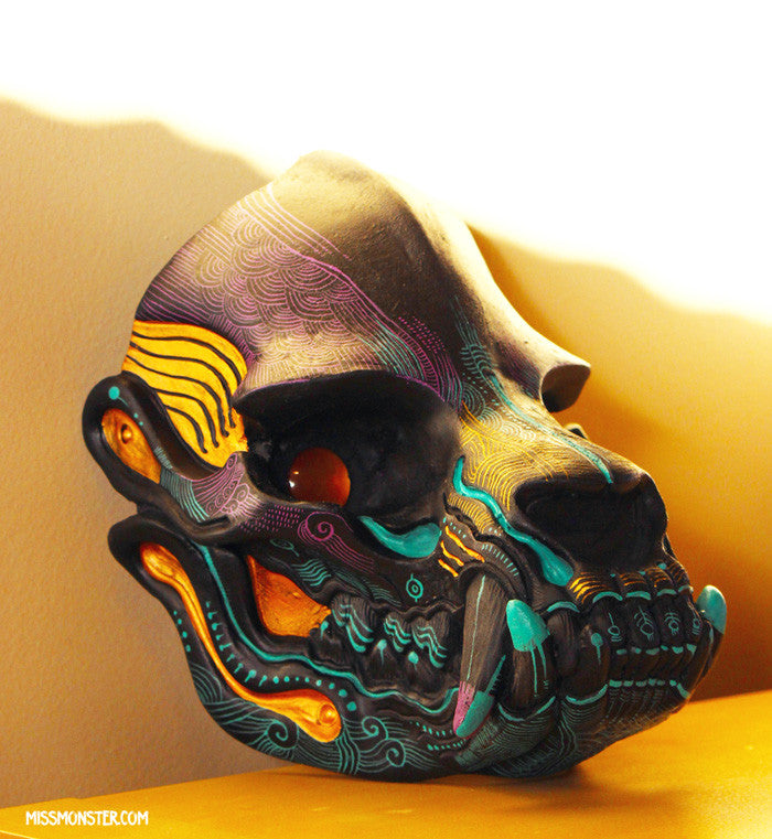 PAINTED SKULL WALL ART- #2