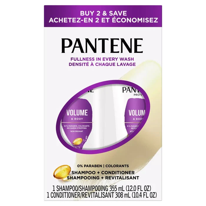 PANTENE Pro-V Fullness In Every Wash Shampoo & Conditioner مجموعة بانتين شامبو وبلسم
