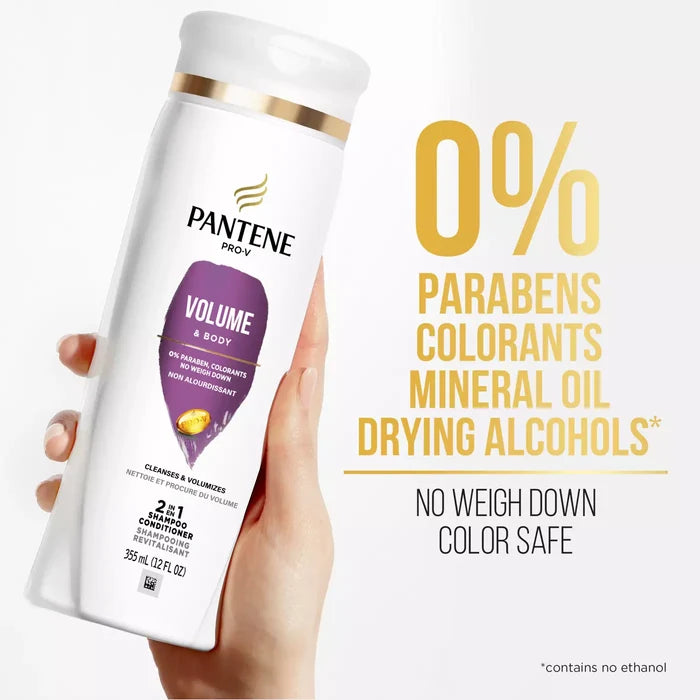 PANTENE Pro-V Sheer Volume 2-In-1 Shampoo + Conditioner شامبو وبلسم بانتين برو-في شير فوليوم 2 في 1