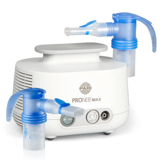 PARI PRONEB MAX inhaler device on a white background