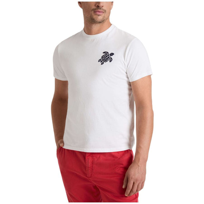 Partisol Embroidered Turtle Mens T-Shirt PSLCM919
