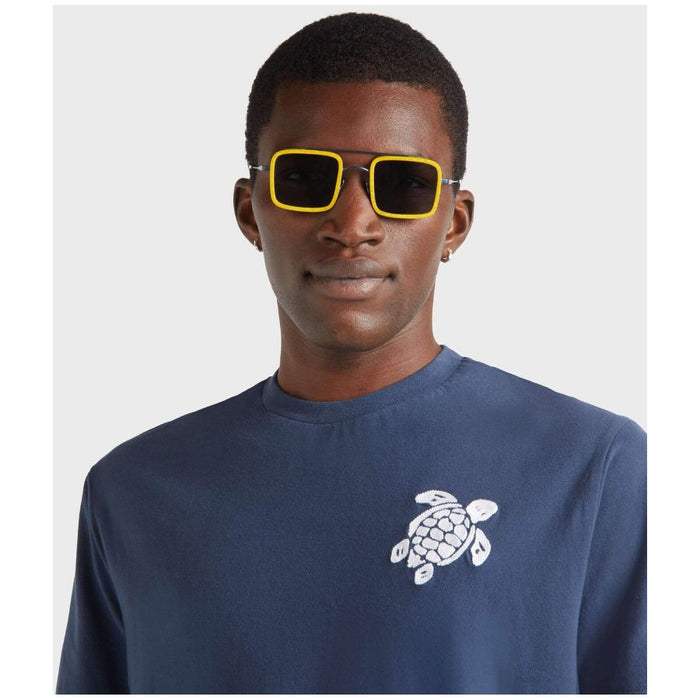 Partisol Embroidered Turtle Mens T-Shirt PSLCM919