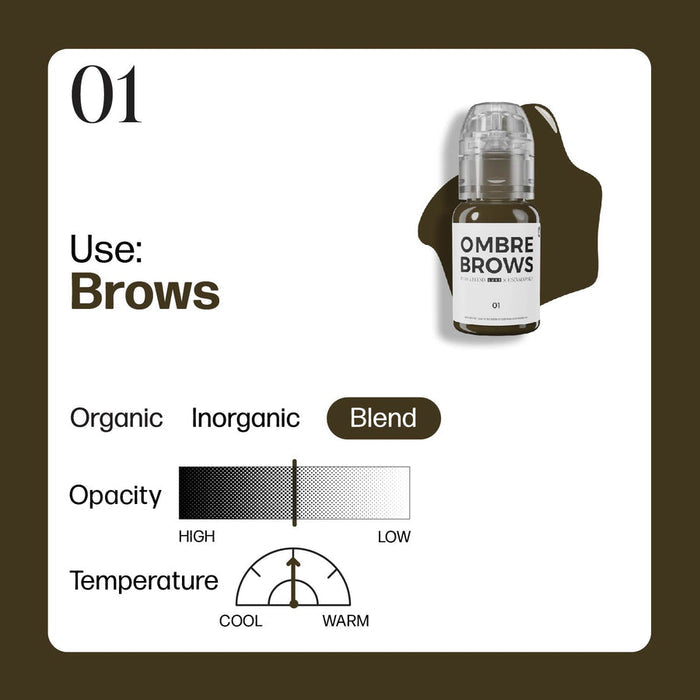 Perma Blend Luxe PMU Ink - Paulina Osinkowska Ombre Brows Set - 6x 15 ml - SD Cosmetics Care