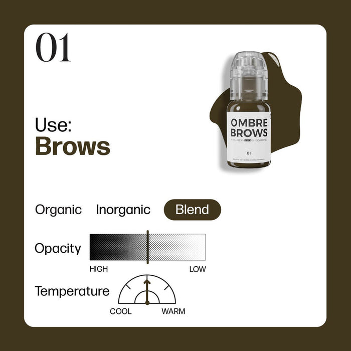 Perma Blend LUXE x Osinkowska Ombre Brows Collection Set | 6 Shades | Permanent Makeup Pigment | PMU Eyebrow Pigment - SD Cosmetics Care
