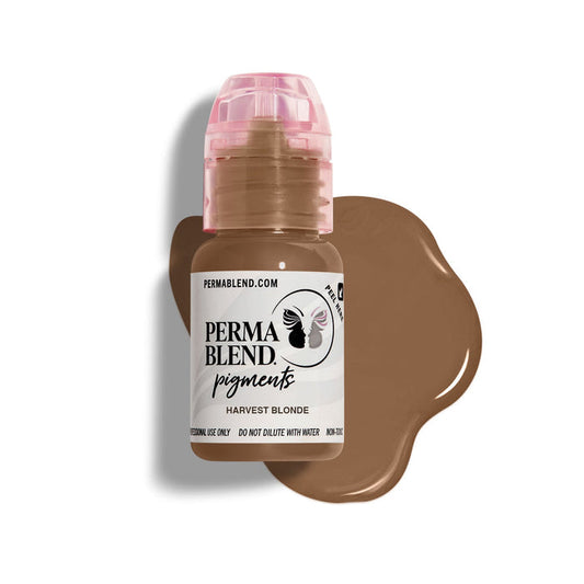 Permablen Harvest Blonde Permanent Makeup Pigment For Brows, High Opacity, Medium Neutral Blonde - SD Cosmetics Care