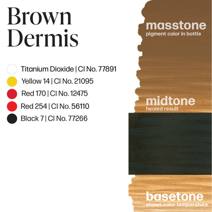 Permablend Brown Dermis by Mandy Sauler - Scar Pigment 15ml for Skin Tone Matching - SD Cosmetics Care