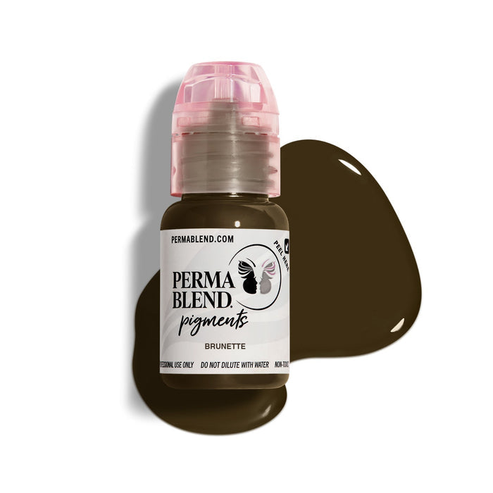 Permablend Brunette Medium Brown Eyebrow Pigment - High Opacity, Vegan, Ethically Made - SD Cosmetics Care