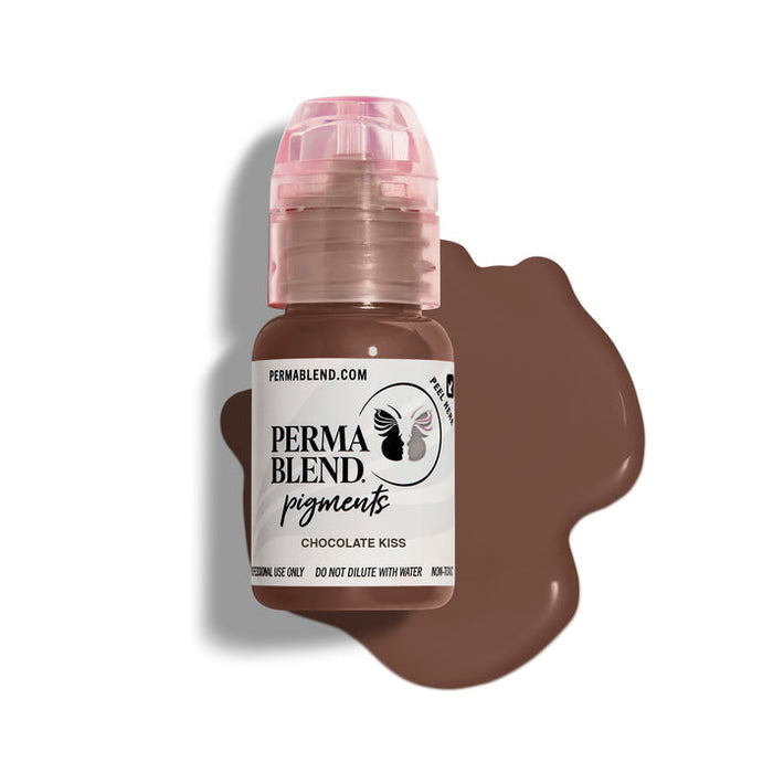 Permablend Chocolate Kiss 15ml Pigment - High Opacity Medium Brown for Custom Brow Color - SD Cosmetics Care