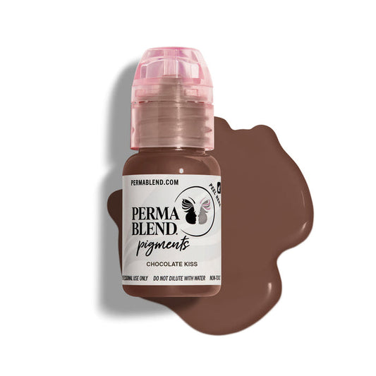 Permablend Chocolate Kiss 15ml Pigment - High Opacity Medium Brown for Custom Brow Color - SD Cosmetics Care