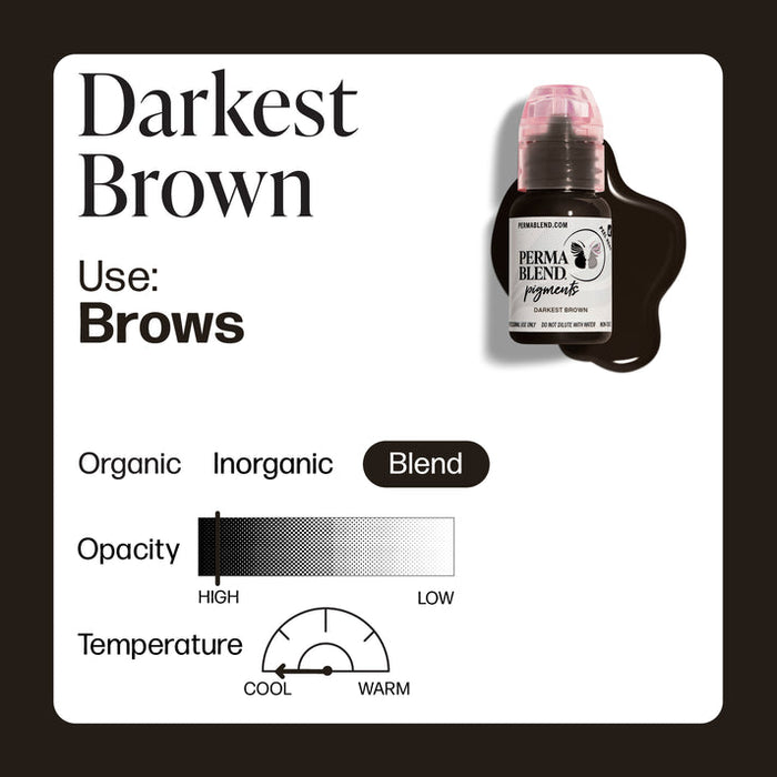 Permablend Darkest Brown Pigment for Permanent makeup - SD Cosmetics Care