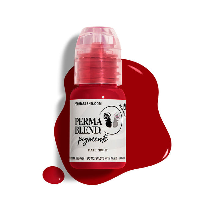 Permablend Date Night Lip Color - Highly Pigmented Deep Red, Medium Opacity, Vegan & Cruelty-Free - SD Cosmetics Care