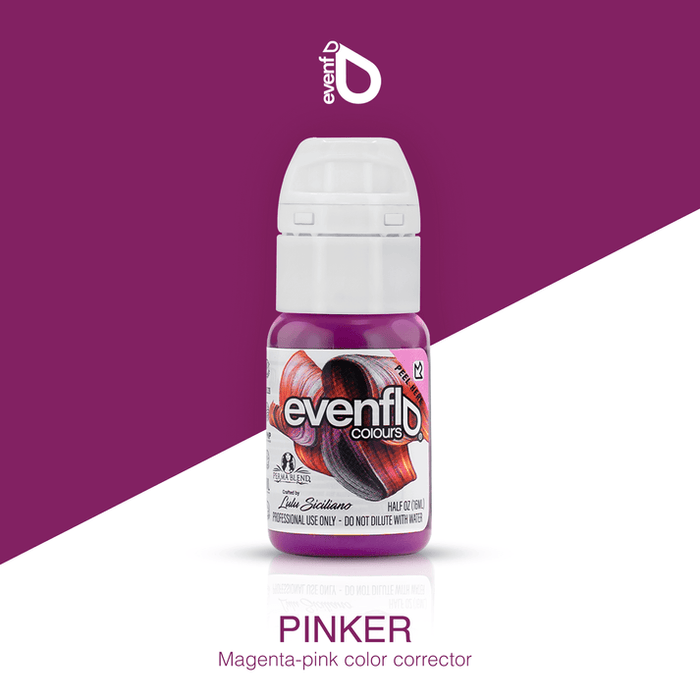 Permablend Evenflow Pinker - Vegan-Friendly Deep Purple Pigment for Mixing, 1/2 oz Bottle - SD Cosmetics Care