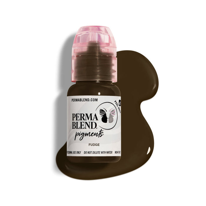 Permablend Fudge - Handcrafted Dark Brown Brow Pigment with Neutral Warm Undertone - SD Cosmetics Care