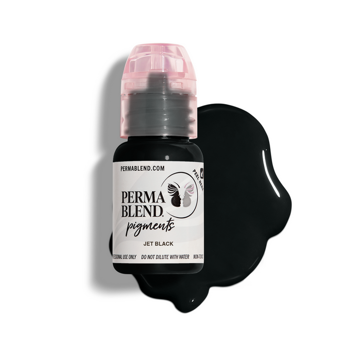 Permablend Jet Black 15ml for Permanent Makeup | PMU Eyebrow Pigment - SD Cosmetics Care