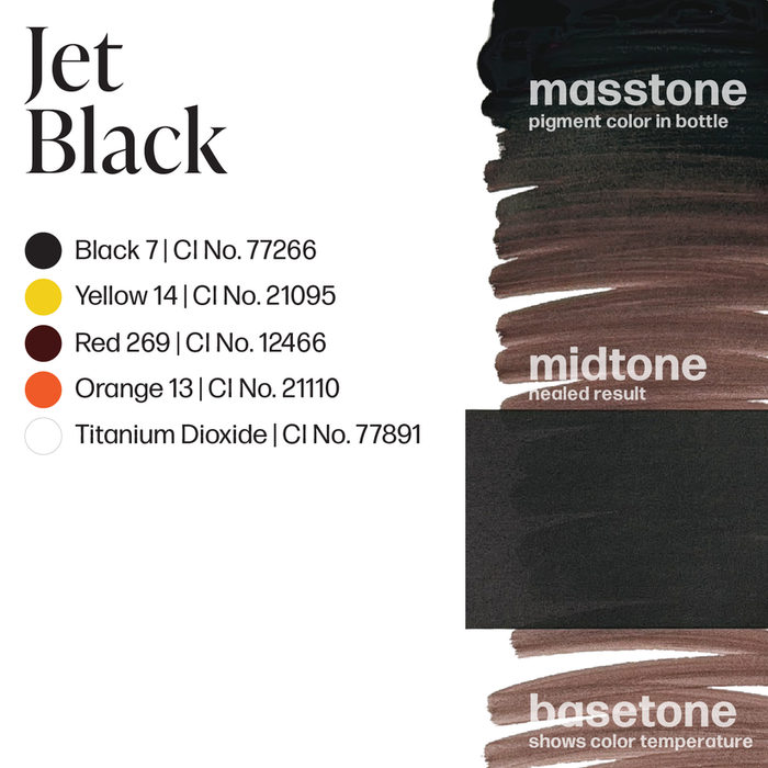 Permablend Jet Black 15ml for Permanent Makeup | PMU Eyebrow Pigment - SD Cosmetics Care