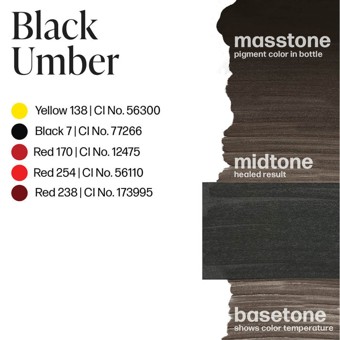 PERMABLEND LUXE Black Umber Ink - High Opacity, Cool Tone for Melanin-Rich Skin - SD Cosmetics Care